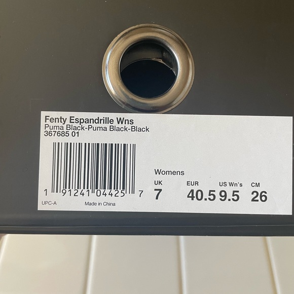 Puma FENTY X Black Suede Espadrilles. - Picture 4 of 4